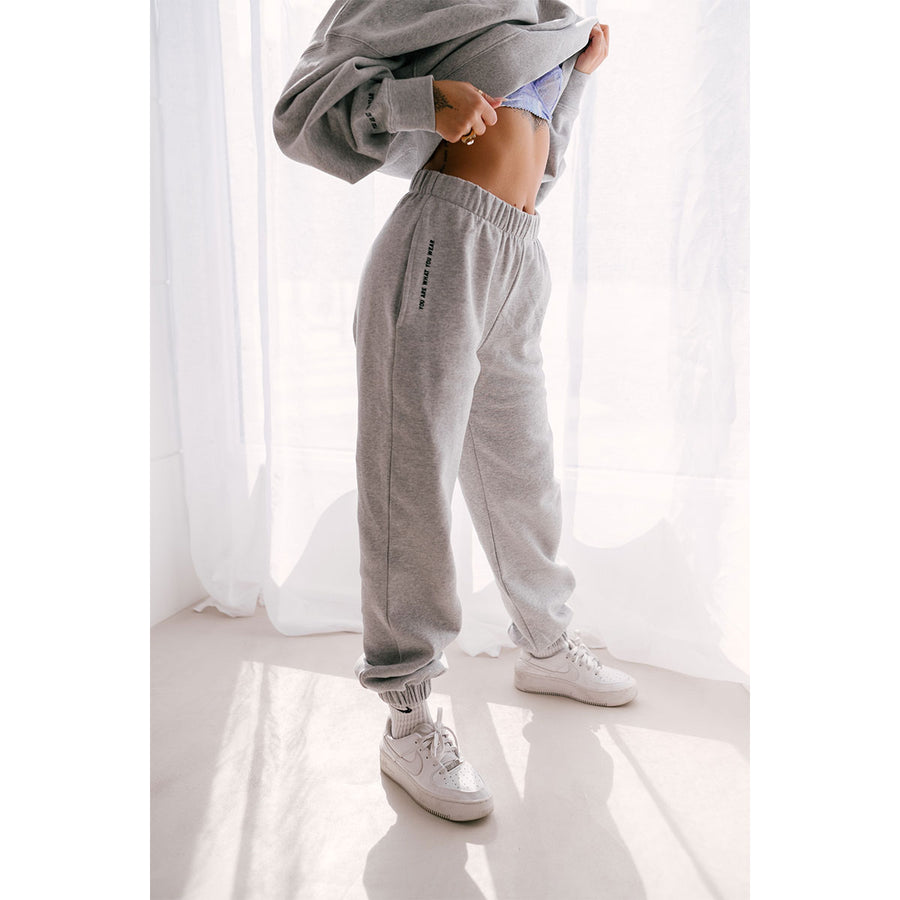 Pantalon de jogging oversize Comfy Gris - Coton BIO